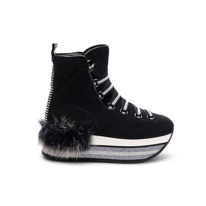Women's Fur-trimmed Platform Boots