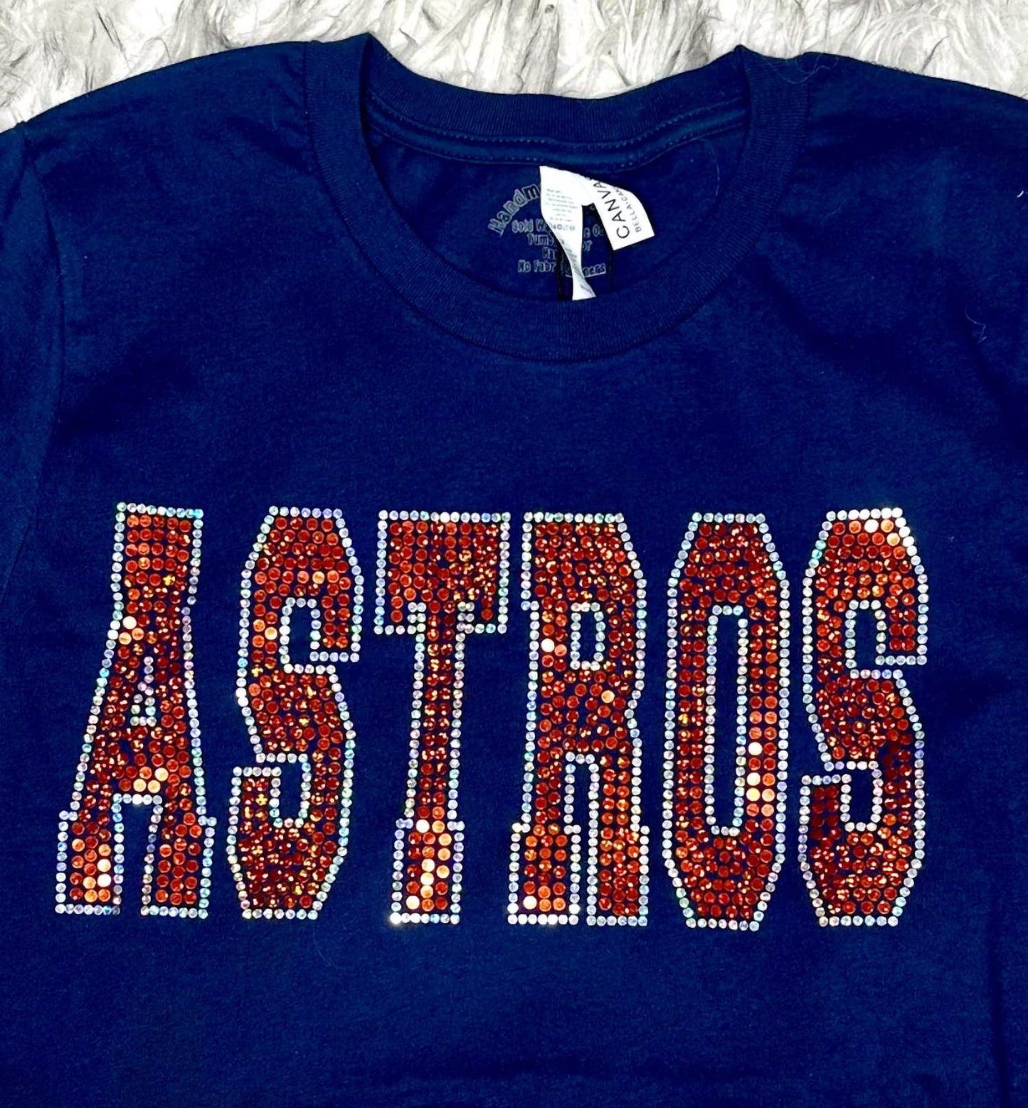 Lake Daze Co. - Astros Bling Spangle Bella Canvas Tee - Rack Hunt -