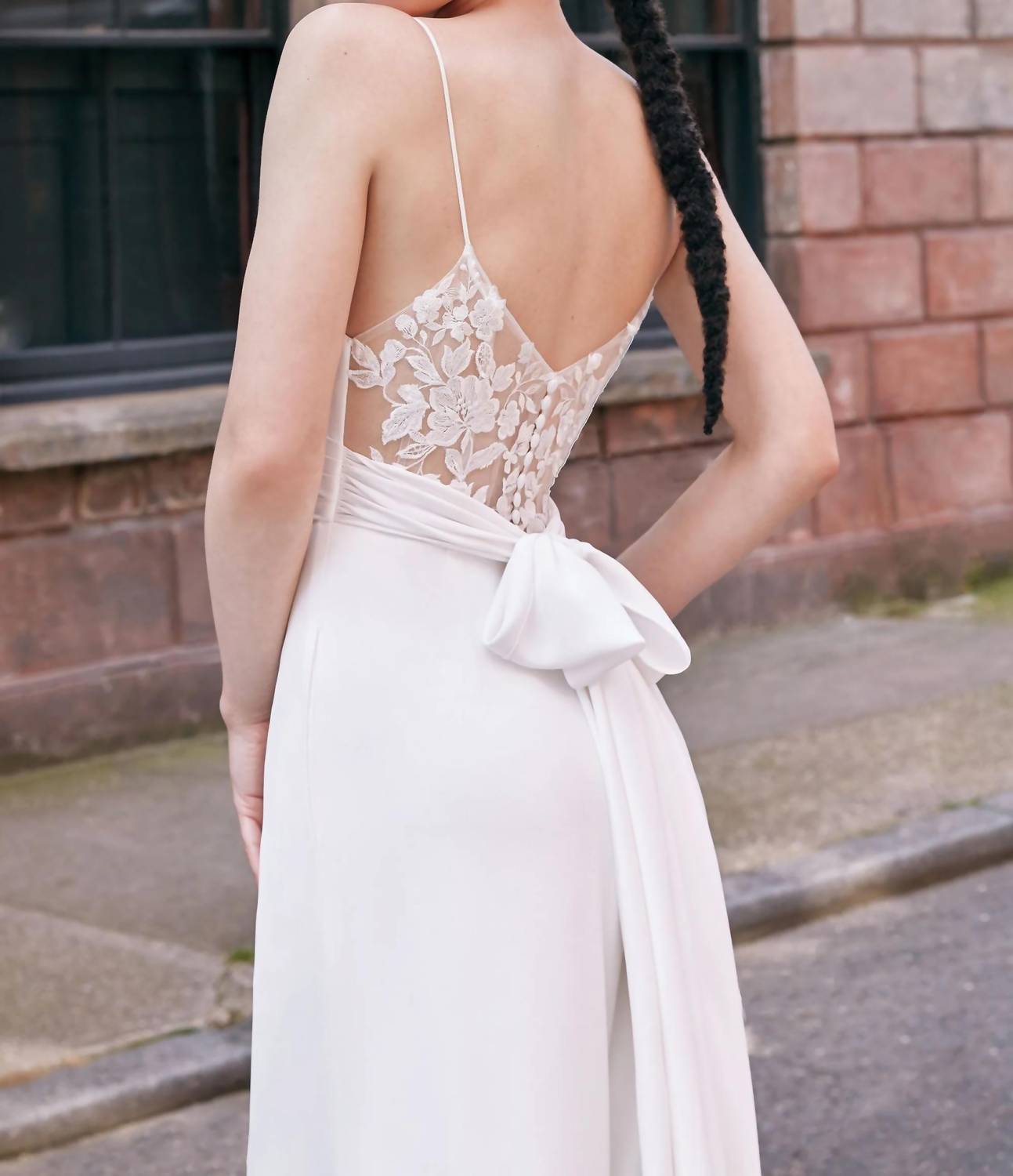 Kennedy Wide Leg Crepe Jumpsuit