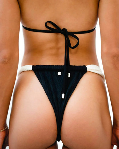 Gigizara - Lunar Petal V-Cut Bikini Bottom Night Flower Elegance - Rack Hunt