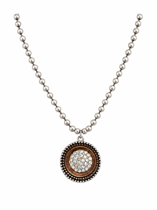 Crystal Medallion Necklace