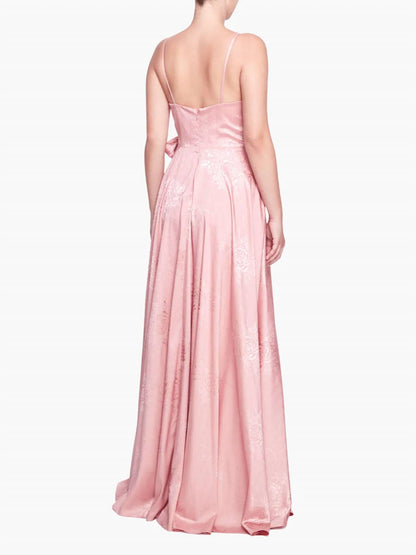 Matera Wrap Floral Gown