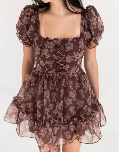 Women's Floral A Line Mini Dress