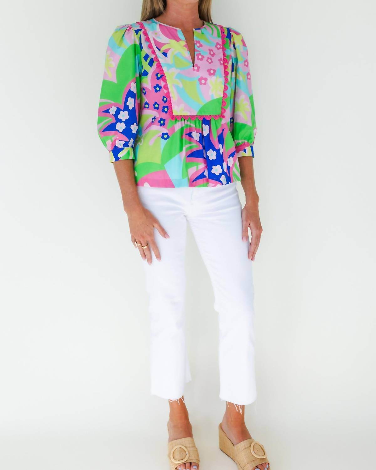 Mary George - Stella Poplin Top - Rack Hunt -