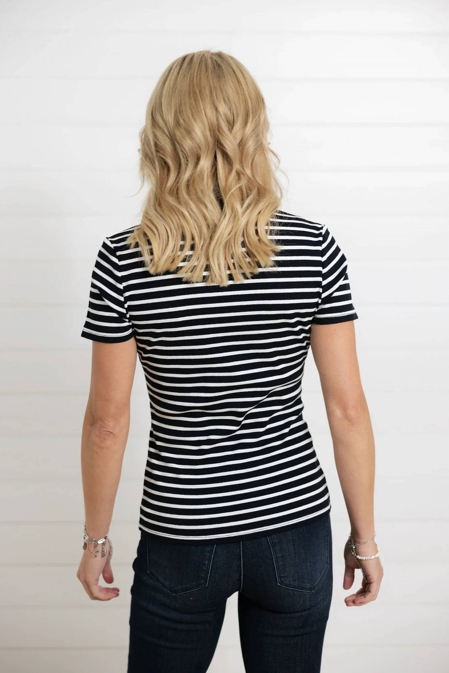 Short Sleeve Collared Top