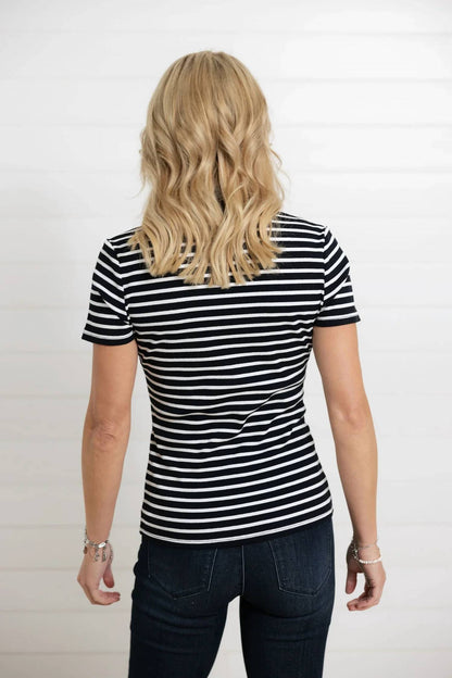 Short Sleeve Collared Top