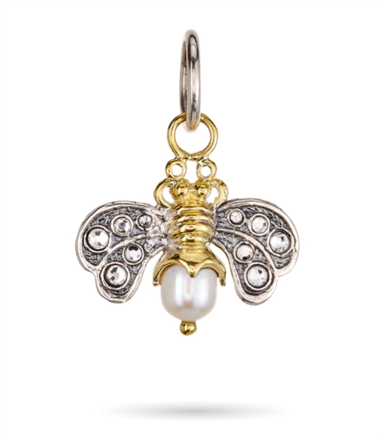 Women's Crystal Honeypearl Bee Charm