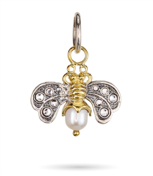Women's Crystal Honeypearl Bee Charm