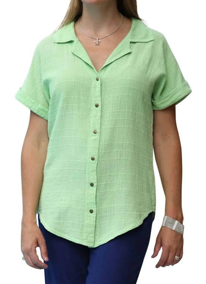 Ezze Wear - Ronnie Dotty Gauze Cotton Snap Shirt - Rack Hunt