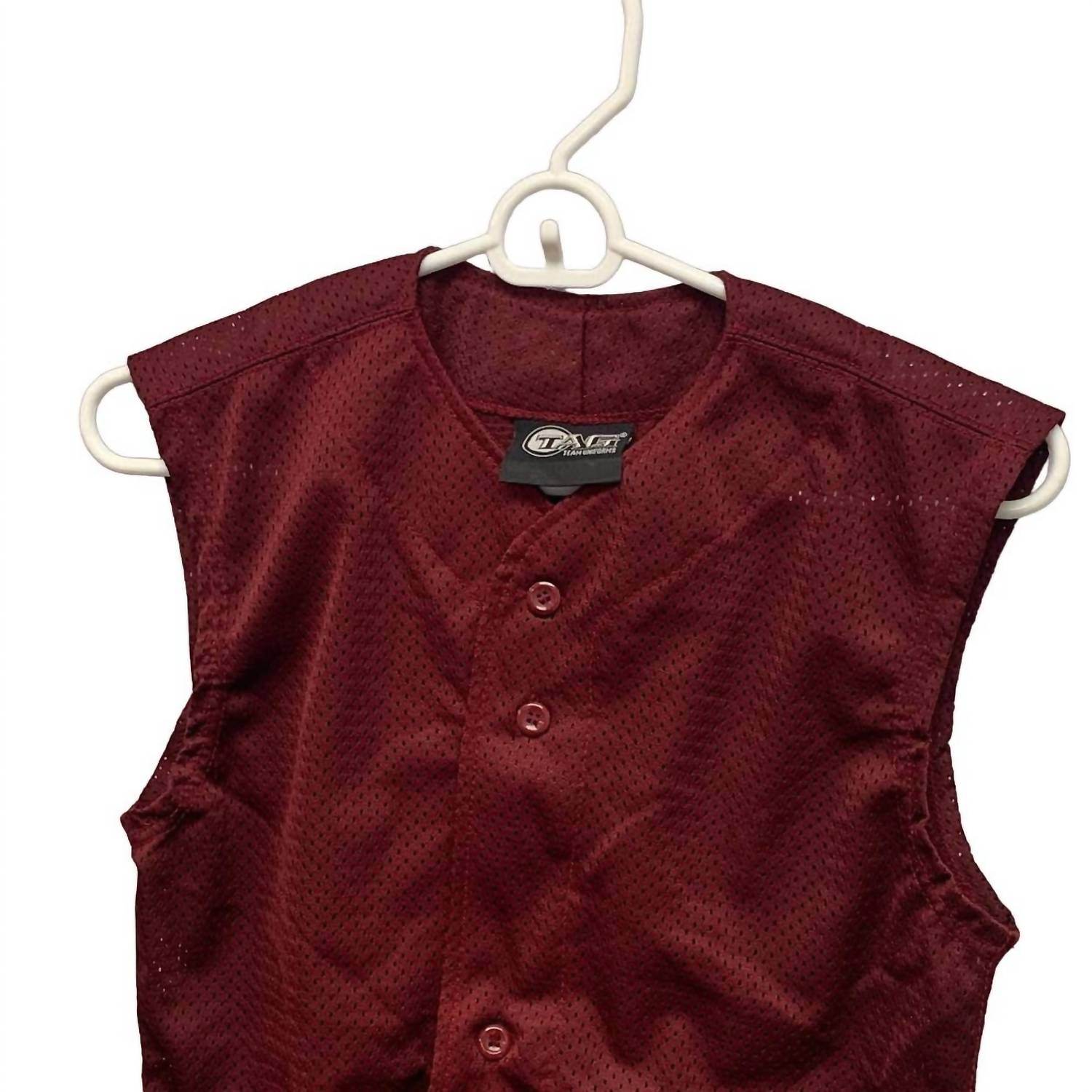 Tag Team - Unisex 2 New Youth Button Down Sports Mesh Jersey Uniform Tank Tops - Rack Hunt -