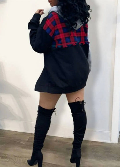 Pattie Plaid Print Top