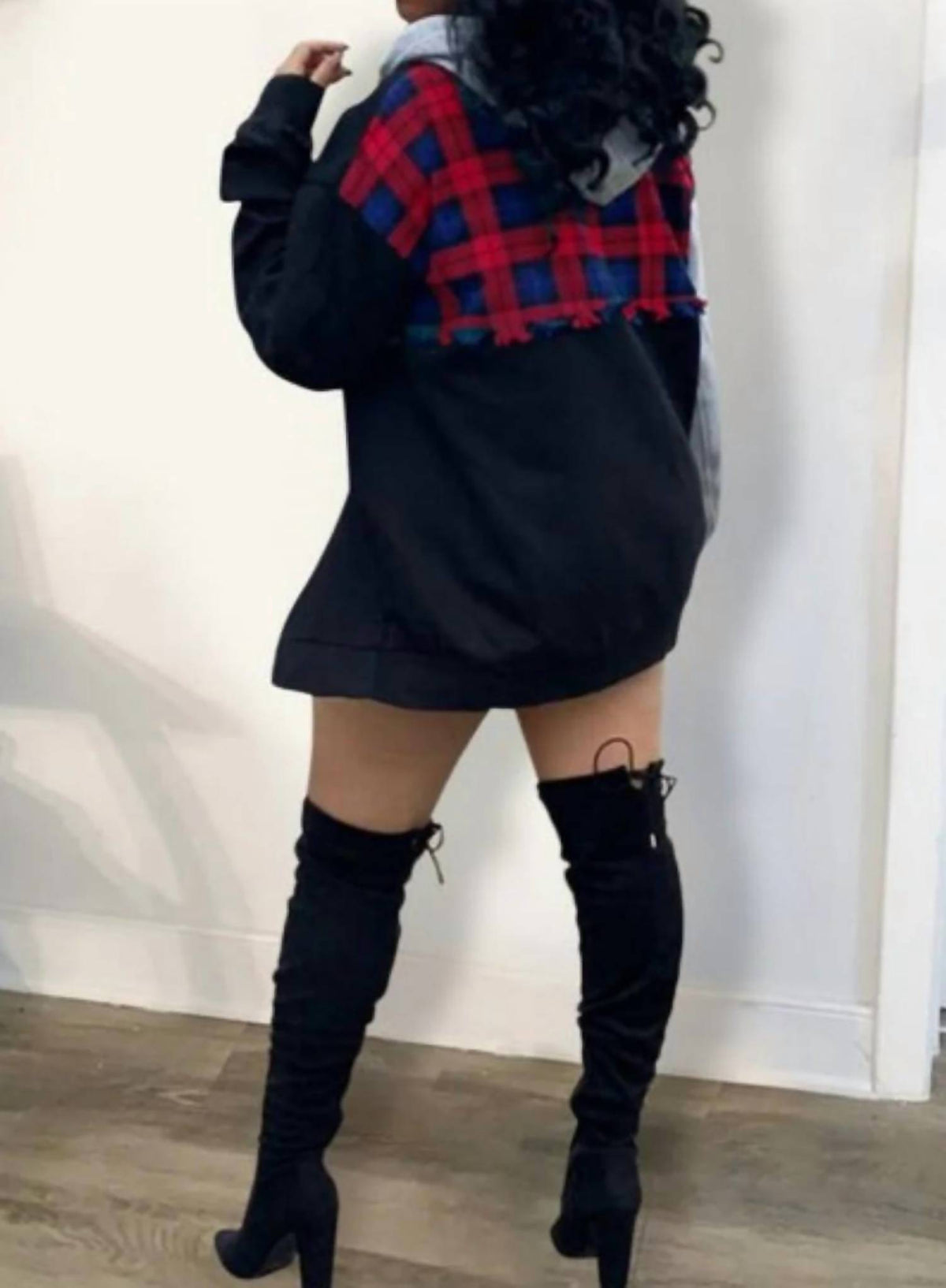 Pattie Plaid Print Top