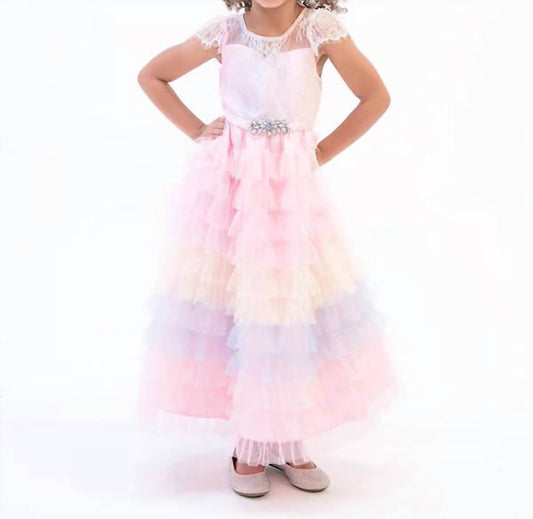 Rare Editions - toddler girls short sleeve tiered ombre party dress - Rack Hunt -