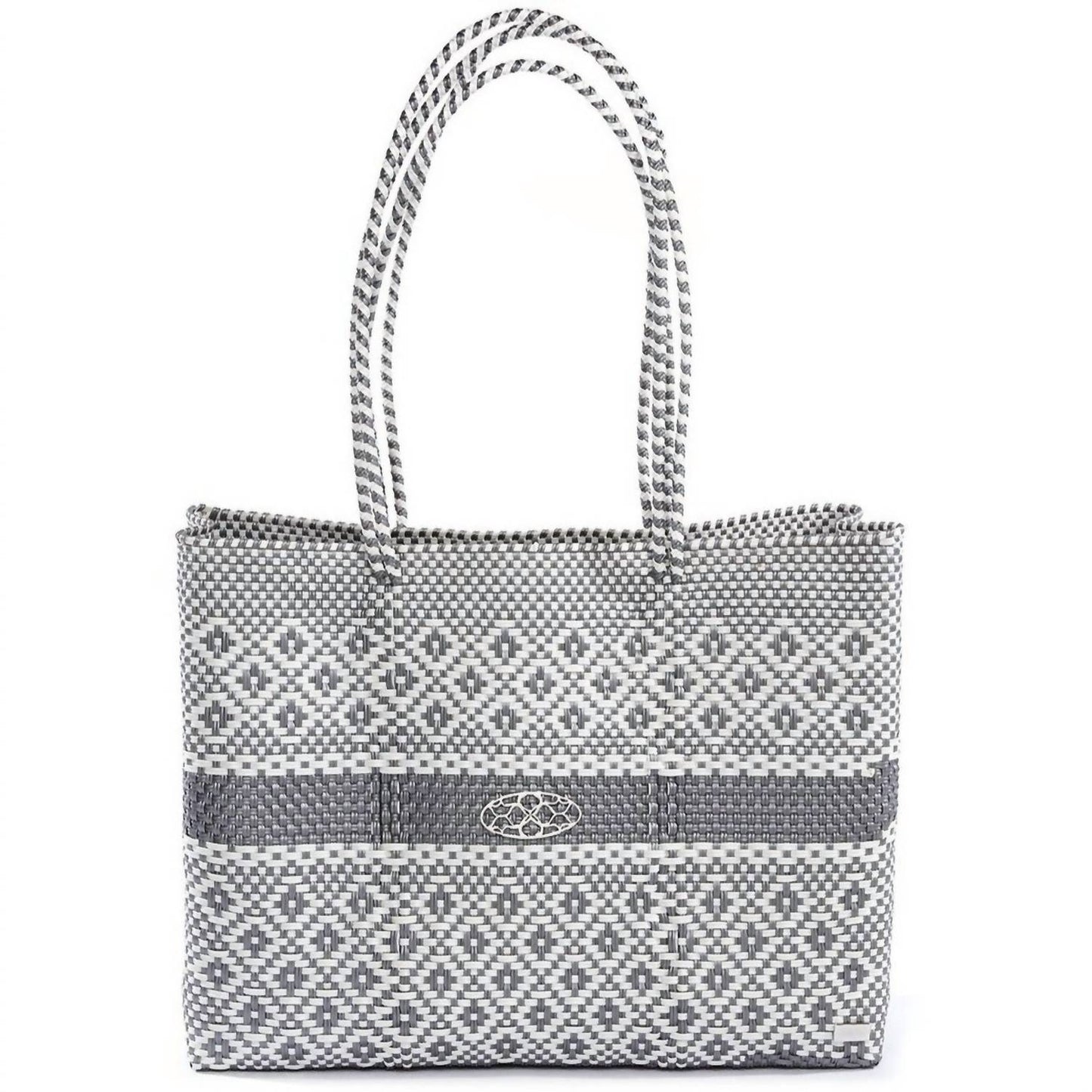 Women's Travel Handmade Aztec Stripe Tote Bag With Clutch
