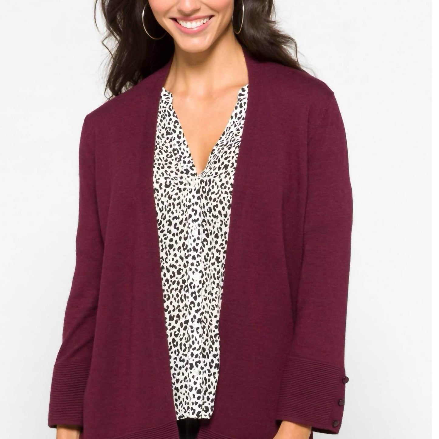 Evolution by Cyrus - Myna Button Sleeve Cardigan - Rack Hunt -