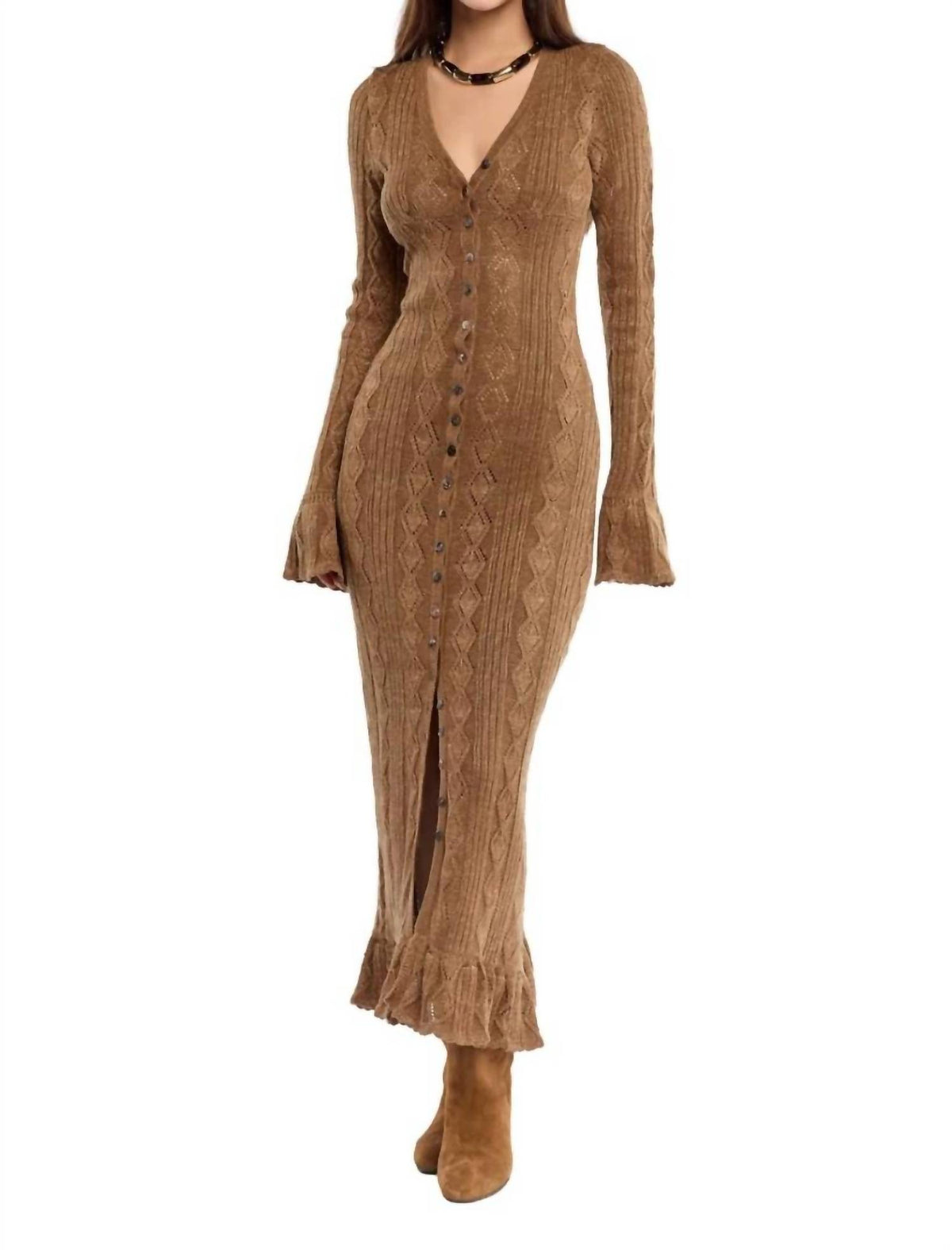 Gretta Ruffle Maxi Dress