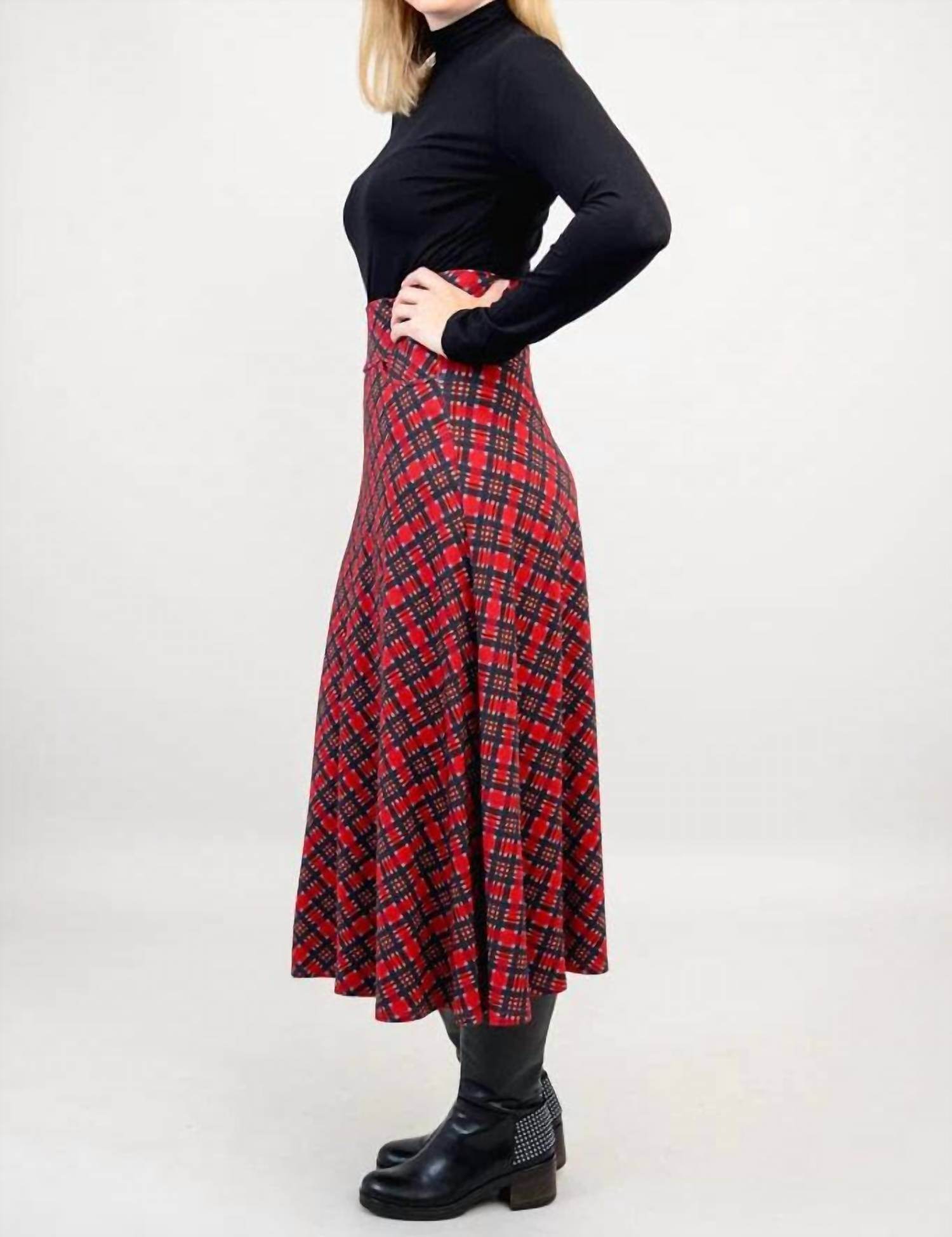 Blue Sky Papers - Long Plaid Skirt - Rack Hunt -