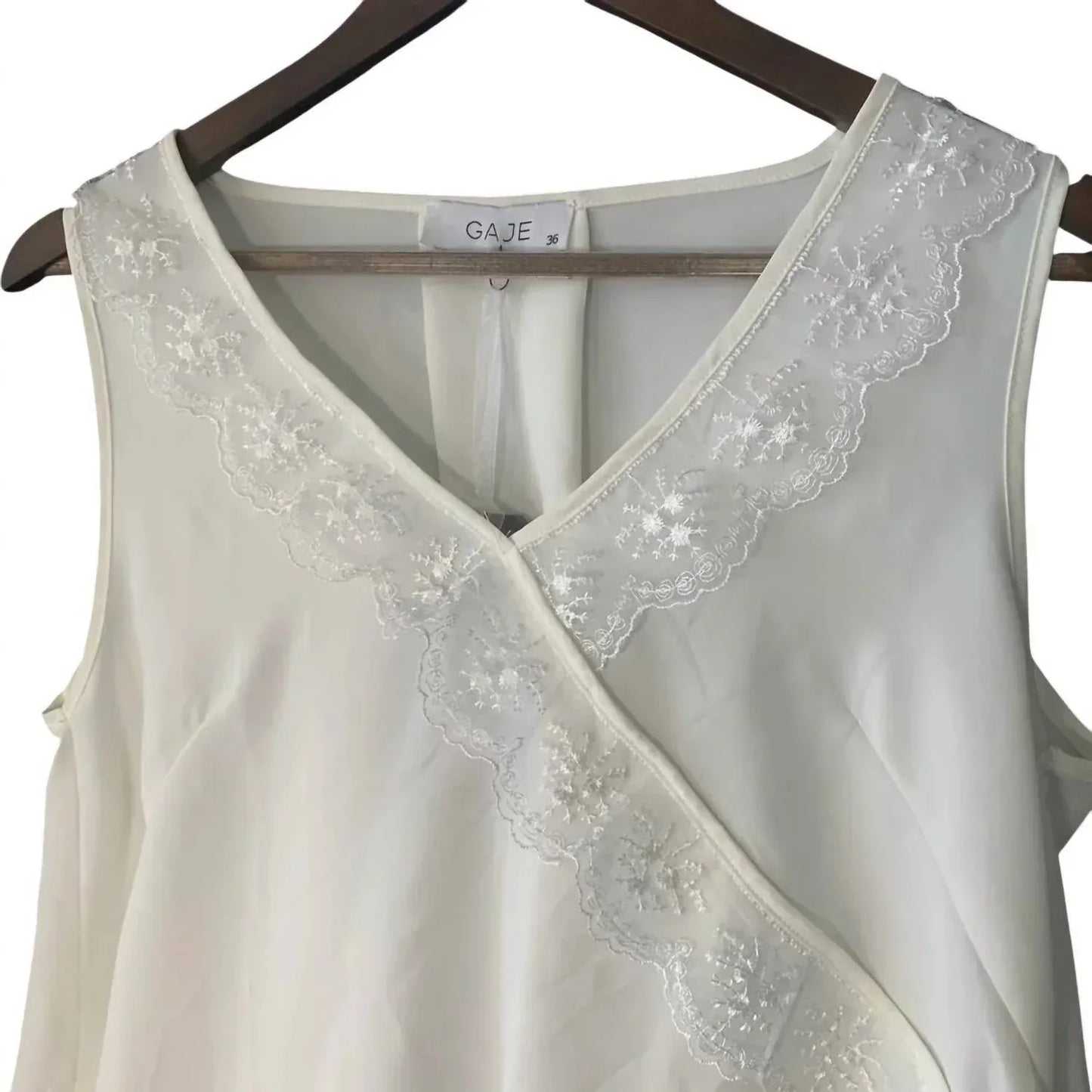 GAJE - Women's V Neck Sleeveless Blouse - Rack Hunt