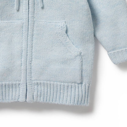 Boy's Knitted Zipped Sweater