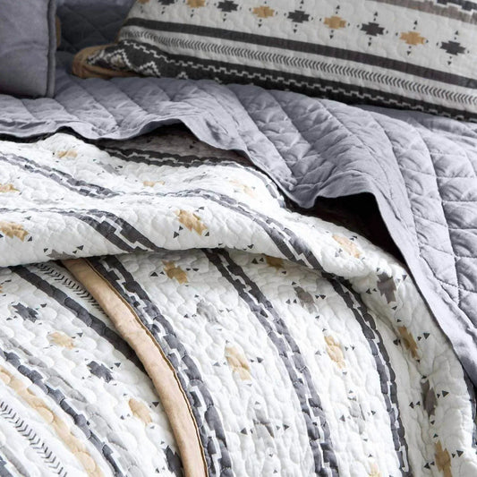 HiEnd Accents - Desert Sage Reversible Quilt Set - Rack Hunt