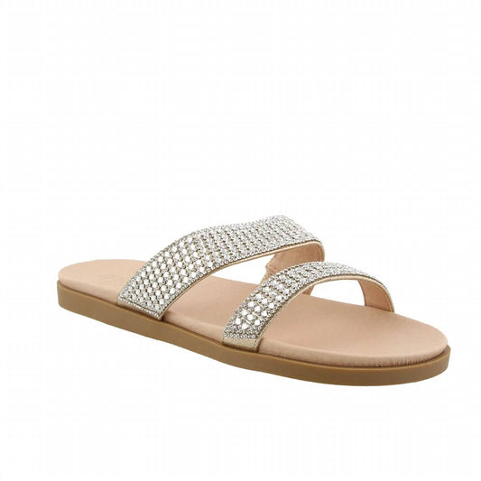 Women's Rhinestone Flat Sandal