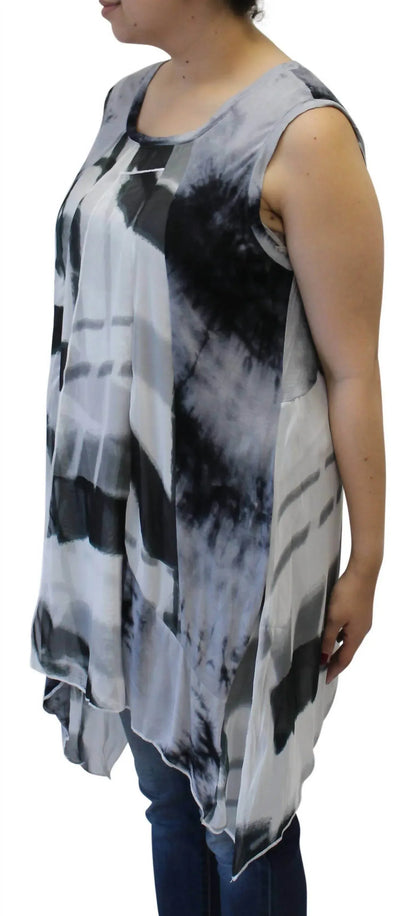 LV Collection - Abstract Sleeveless Patchwork Top - Rack Hunt
