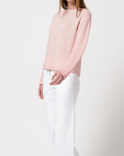 Patty Soffio Art Cashmere Crumble Crew Neck Sweater