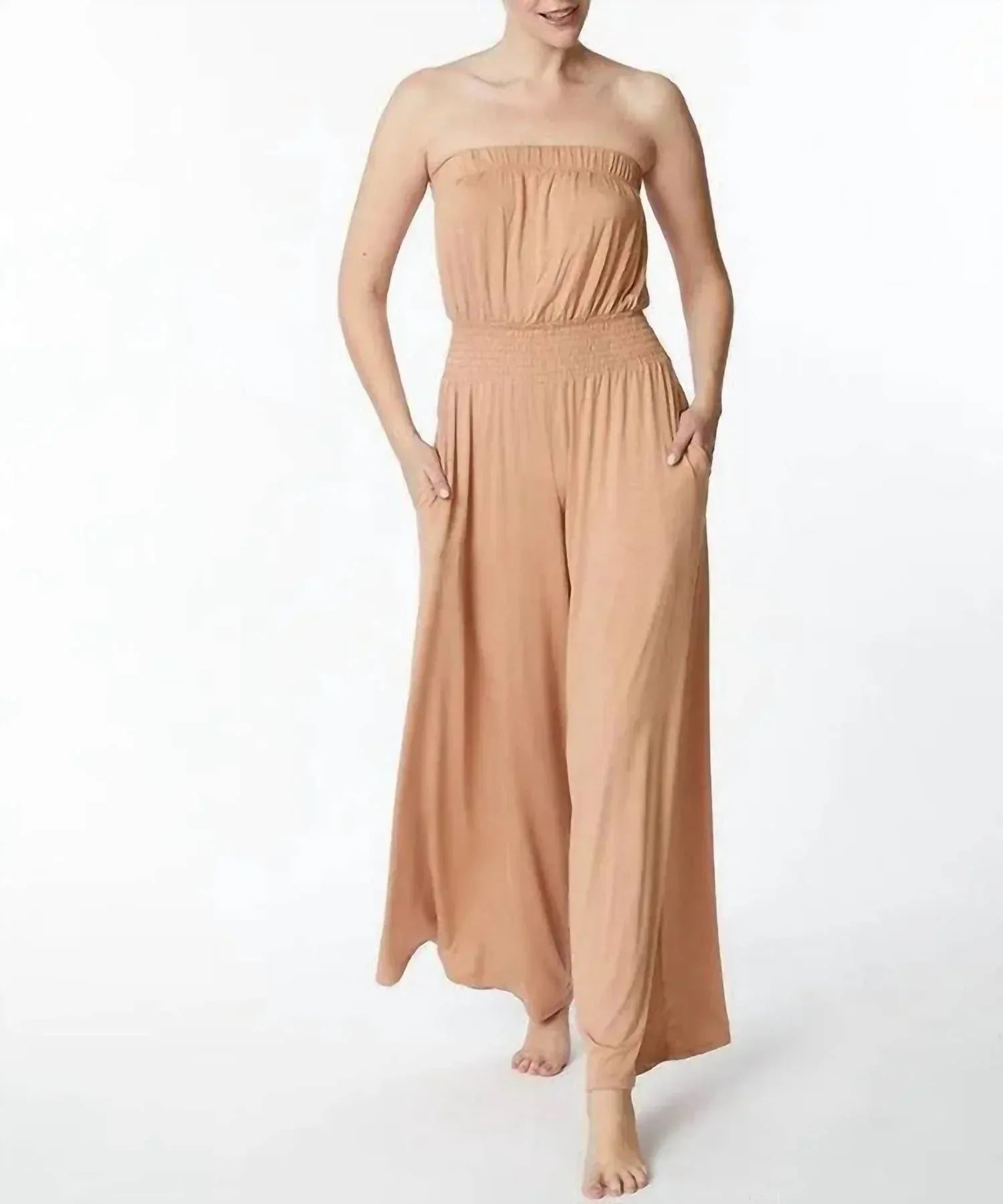 Studio Ko Clothing - Strapless Bamboo Pant Romper - Rack Hunt