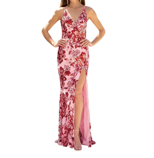 Long Sequin Prom Dress