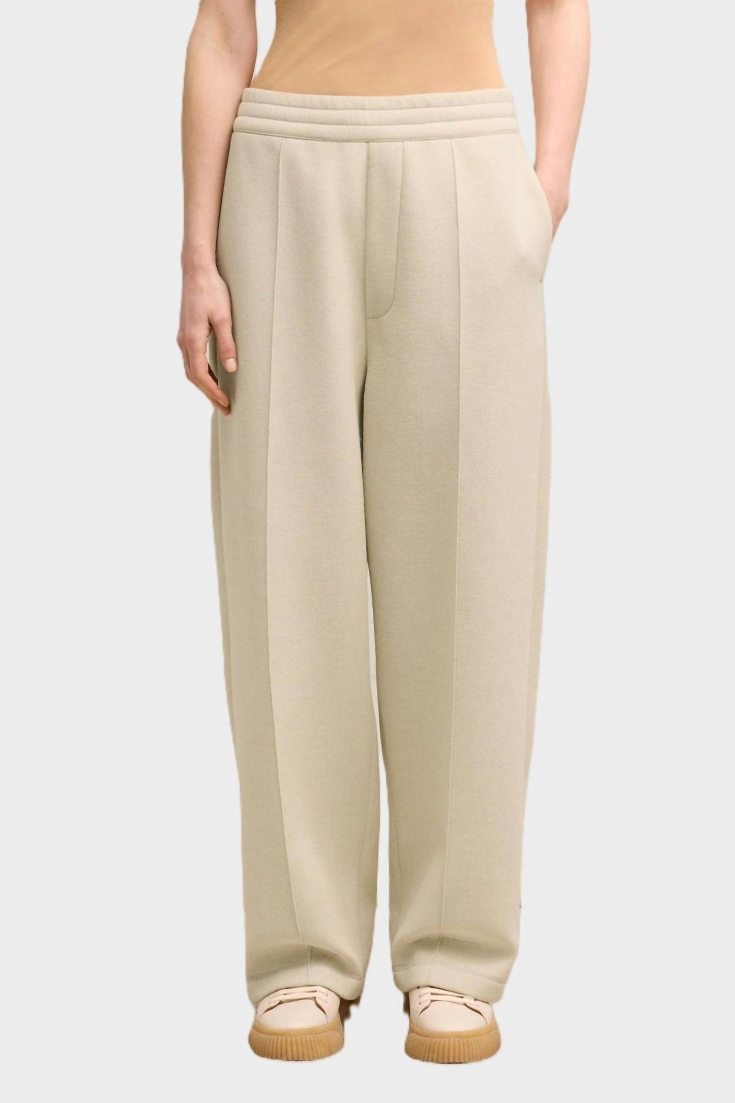 Pleated Drawstring Trouser Pants