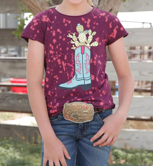 Tie Dye Boot Cactus Tee