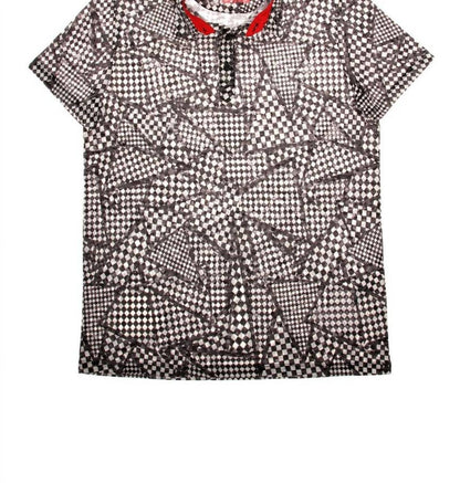 Geo Print Polo Shirt