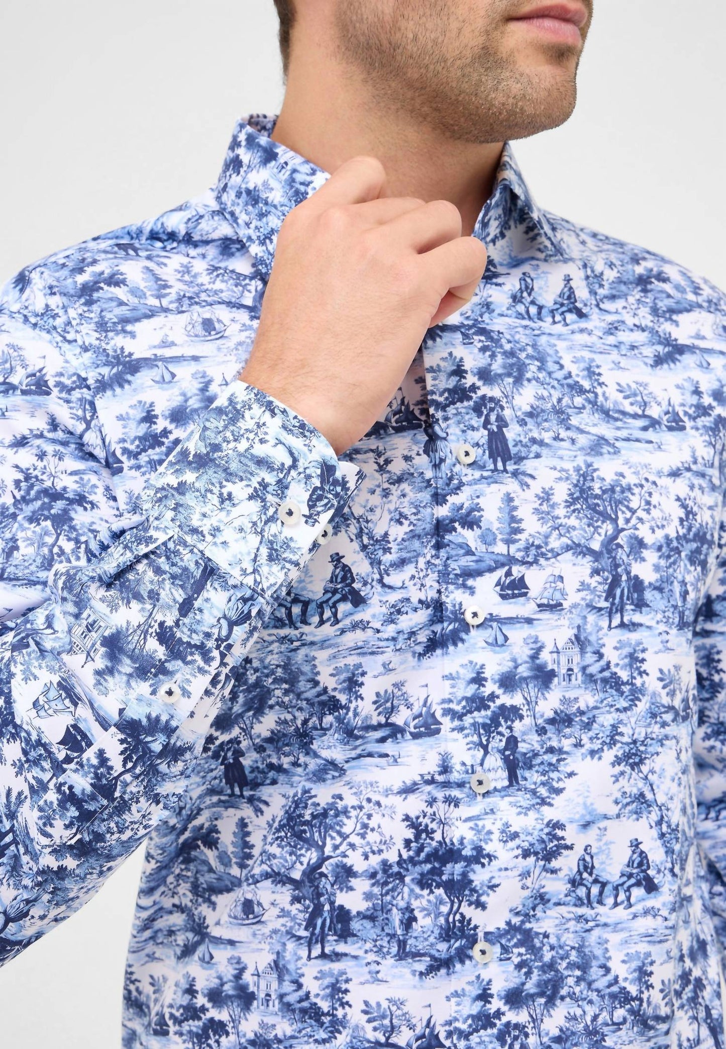 Printed Twill Toile Shirt