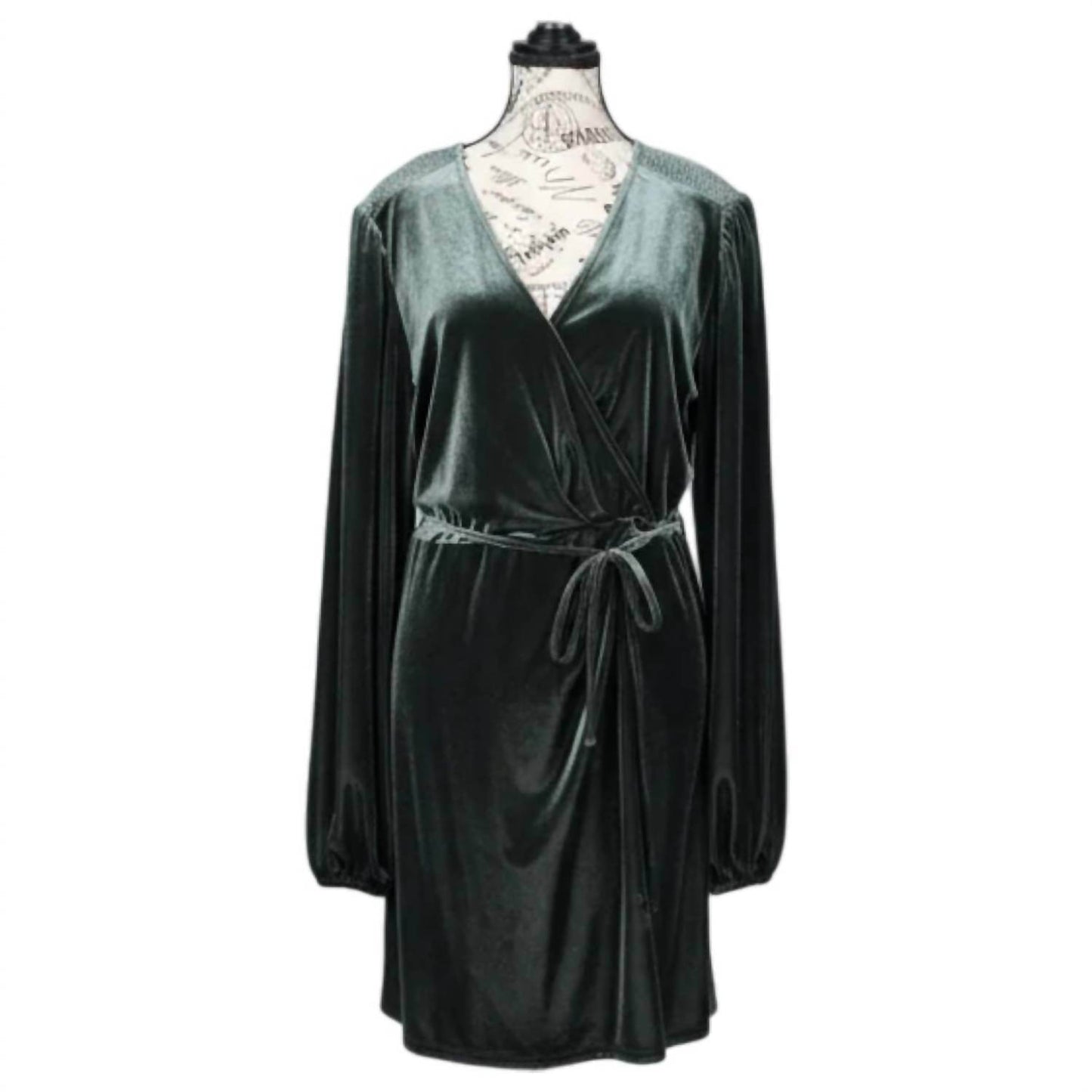 Gianni Bini - Women's Velvet Mini Wrap Holiday Party Dress - Rack Hunt -