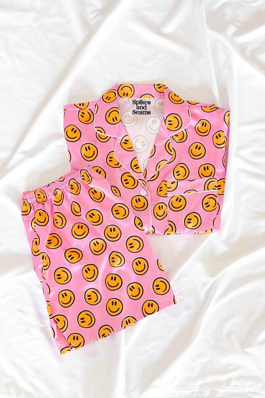 Spikes and Seams - Smiley Face Pajamas Set - Rack Hunt -