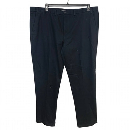 Flat Front Wrinkle Free Relaxed Fit Pants
