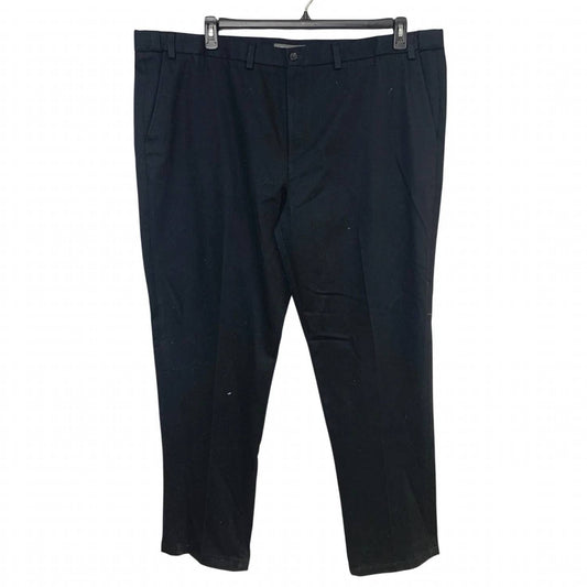 Flat Front Wrinkle Free Relaxed Fit Pants
