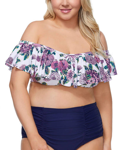 Women's Trendy Flounce Bikini Top