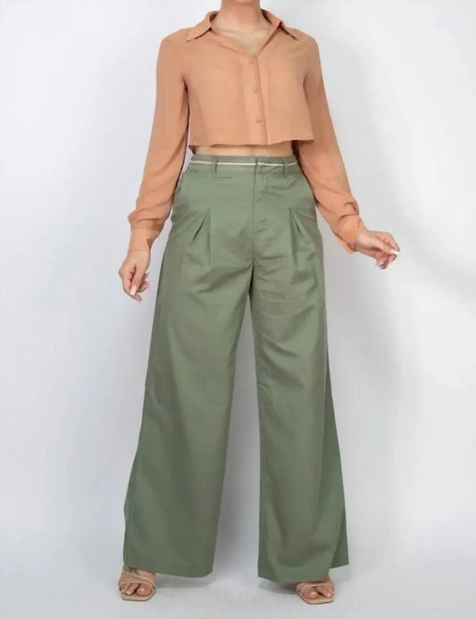 Shopirisbasic - Pintuck Woven Wide Leg Pants - Rack Hunt
