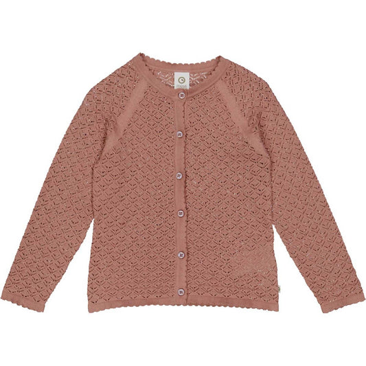 Girl's Knit Scallop Cardigan