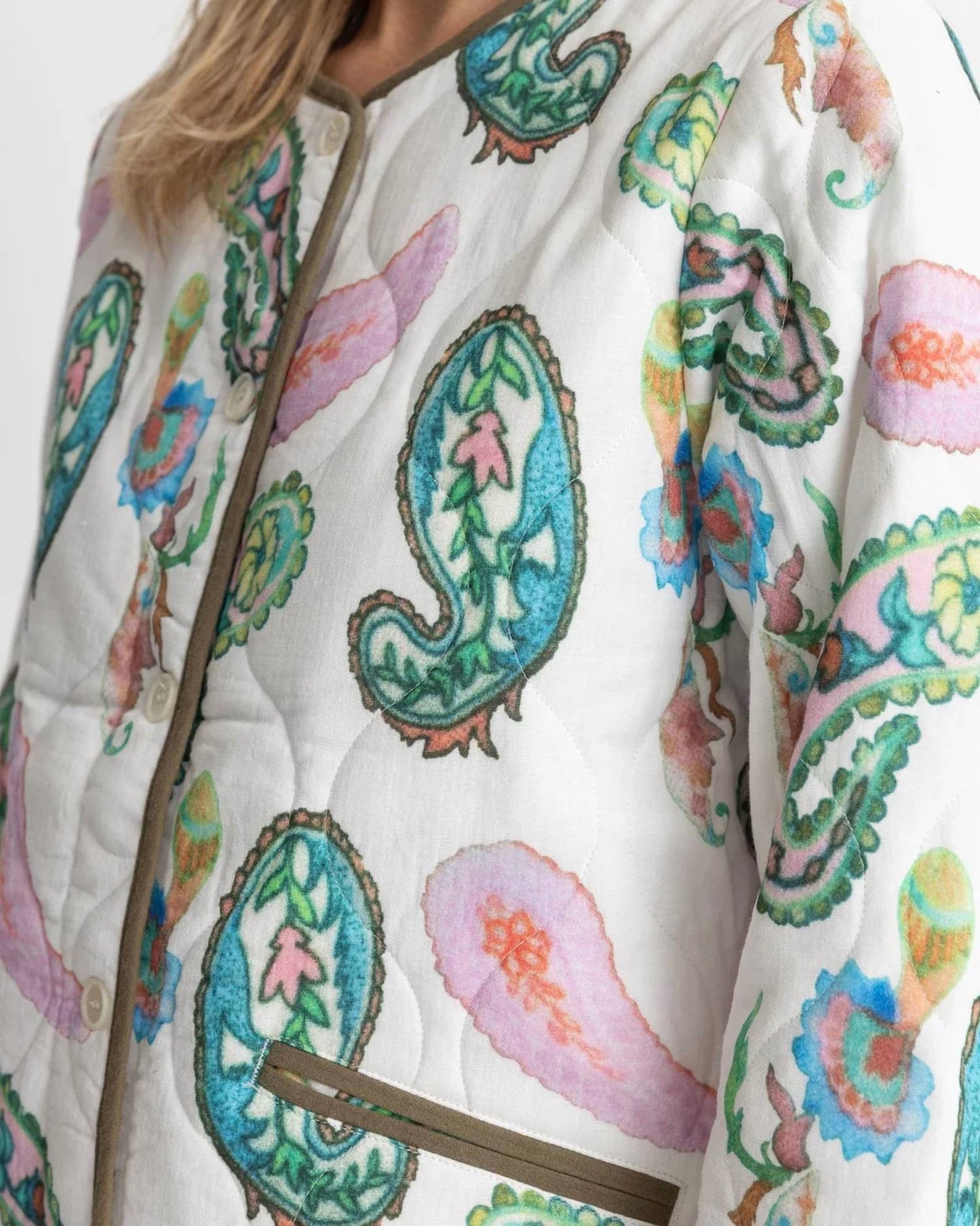 Brooklyn Paisley Quilted Jacket