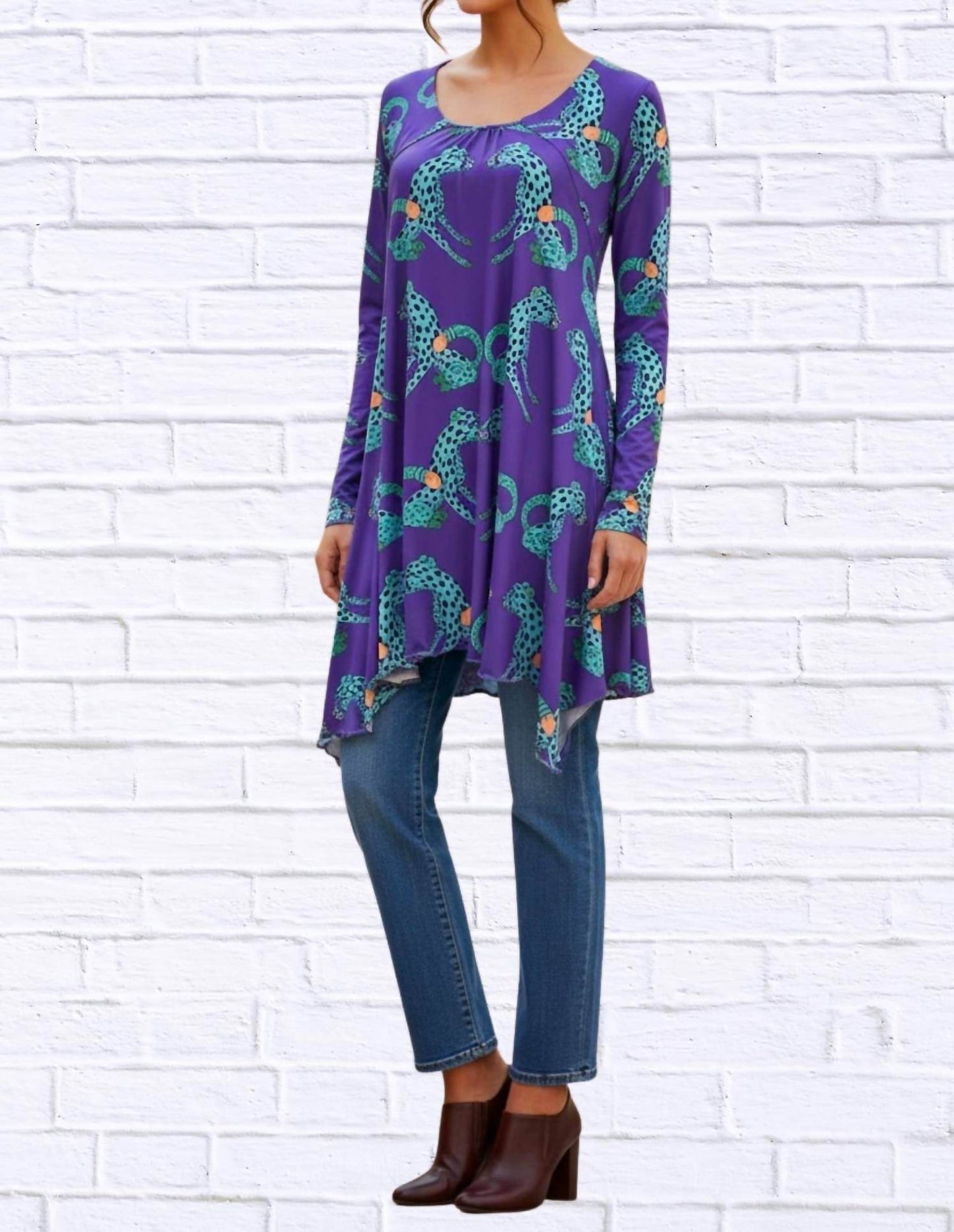 Diva USA - Sibella Pleated Front Long Sleeve Blouse - Rack Hunt -