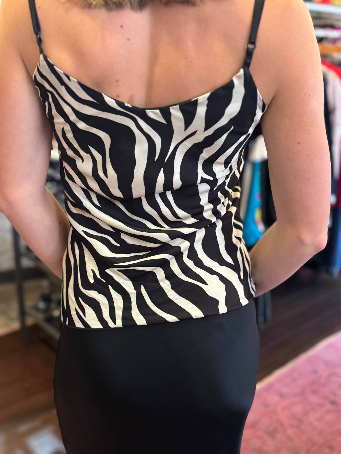 The Blue Collection - Women's Zebra Print Camisole Top - Rack Hunt -