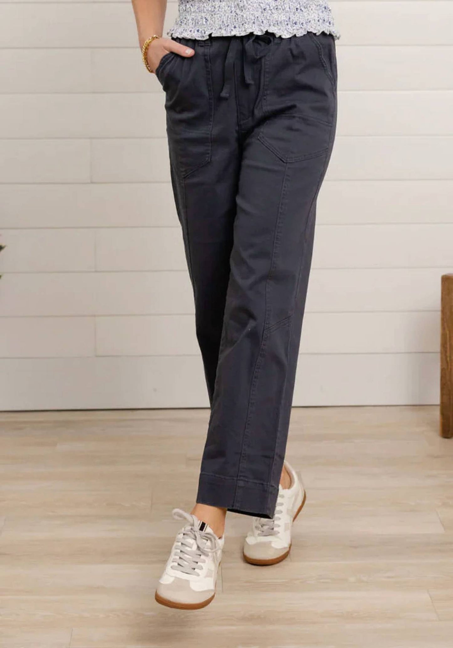 Ultra Skyrise Paper Bag Straight Leg Pants