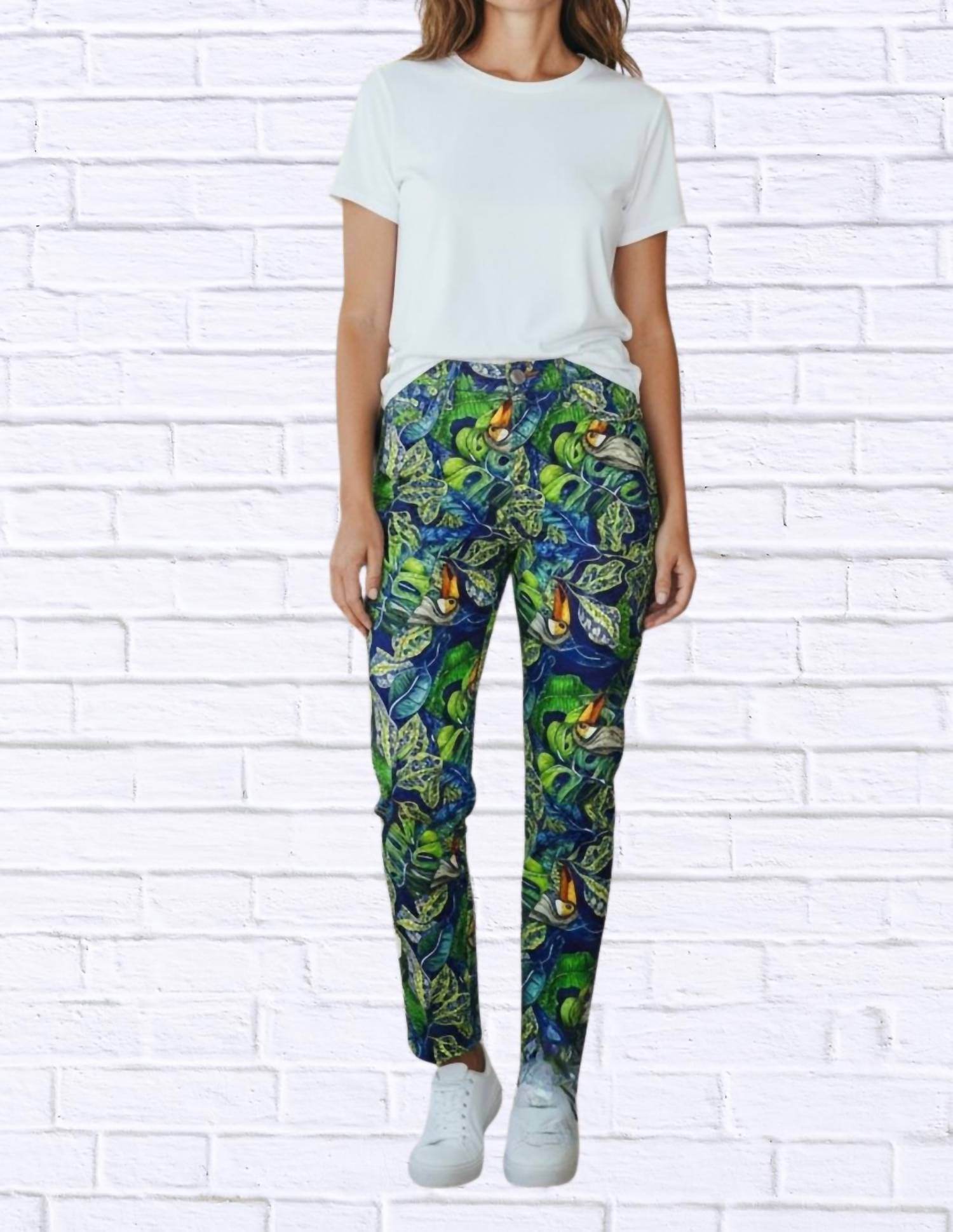 Diva USA - Tropical Toucan Print Pants - Rack Hunt -