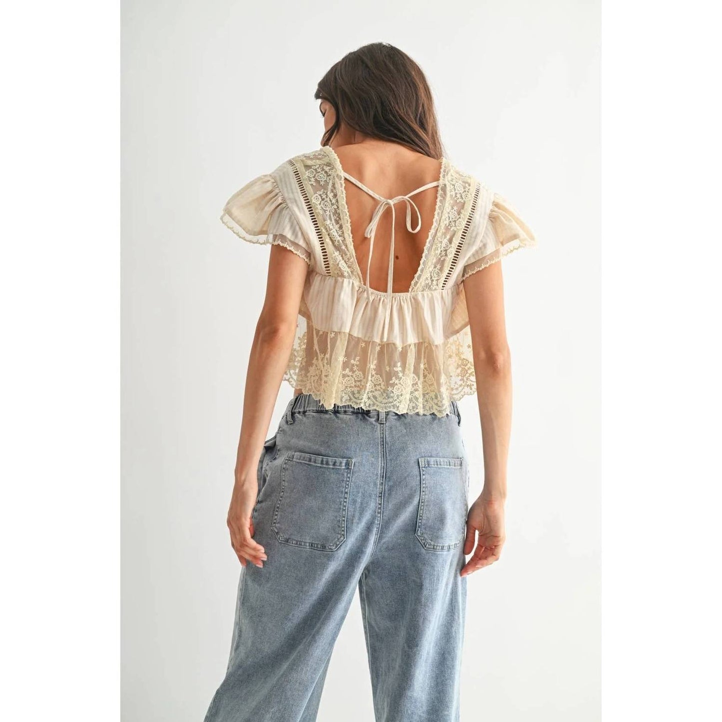 Lace Trim Blouse