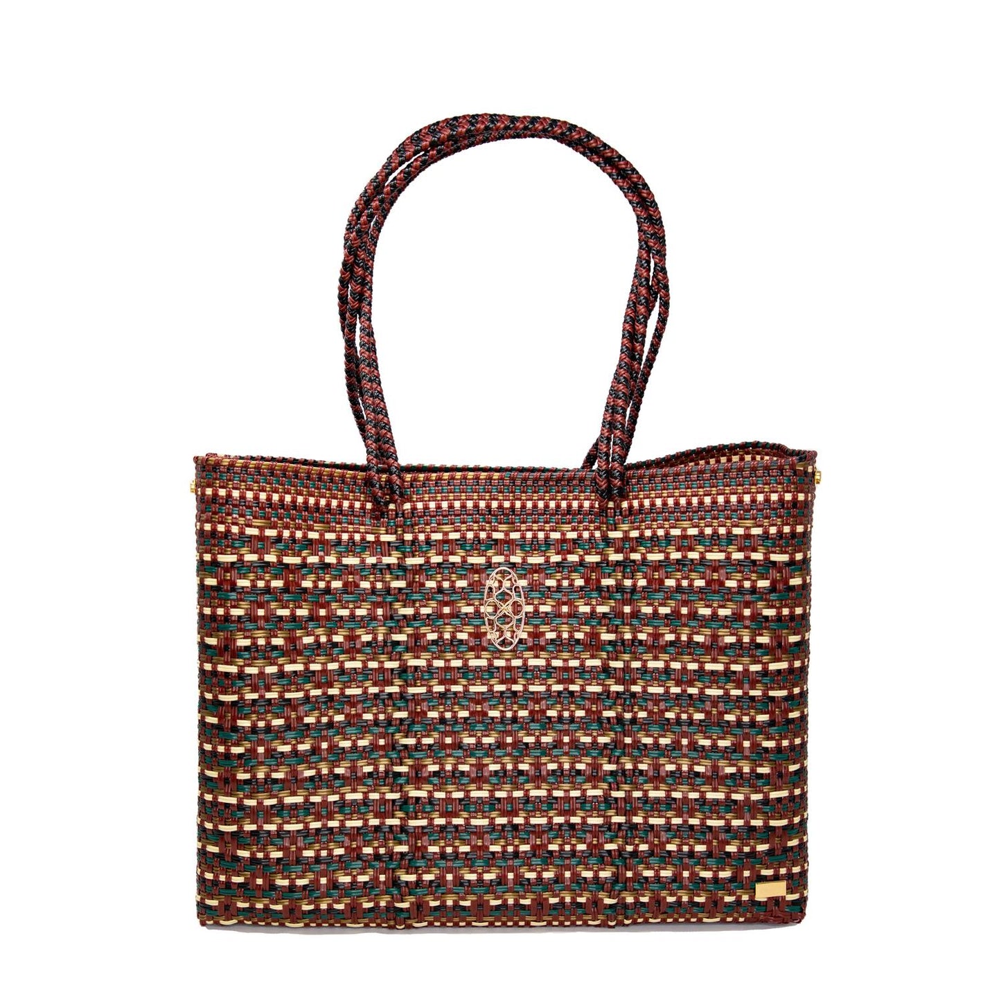 Women's Travel Woven Tote Bag With Clutch