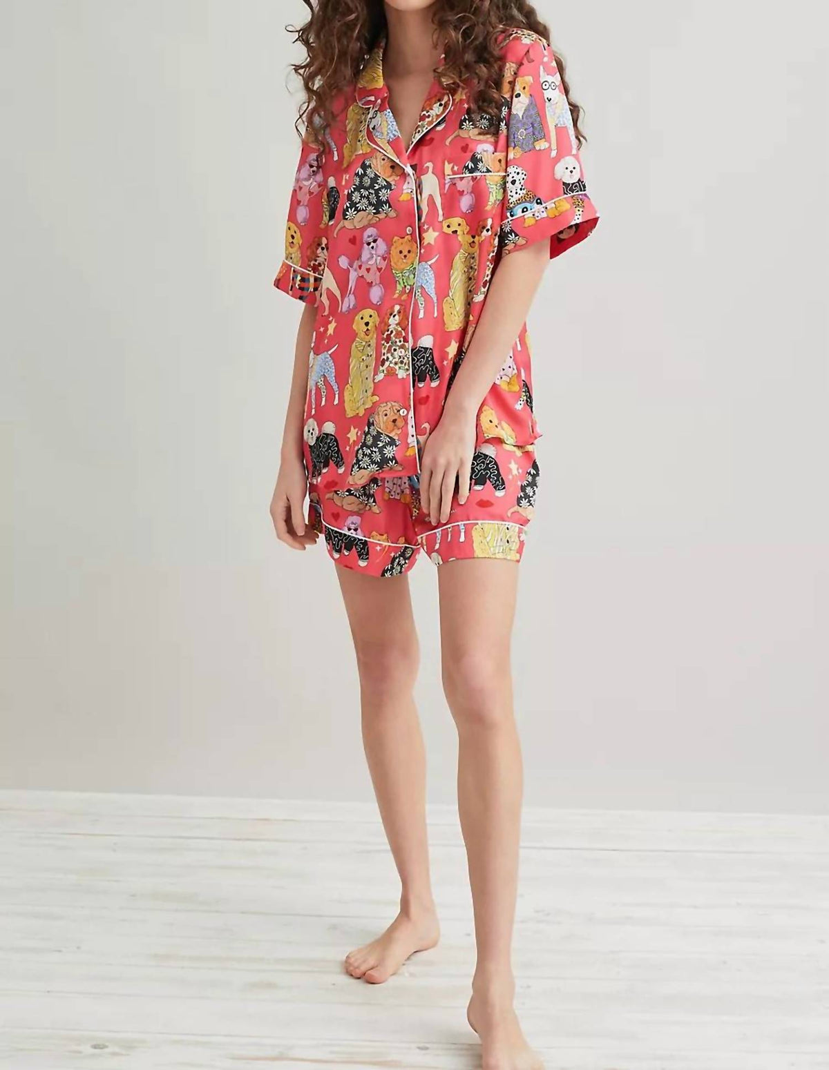 Organic Cotton Printed Short Pajama Set