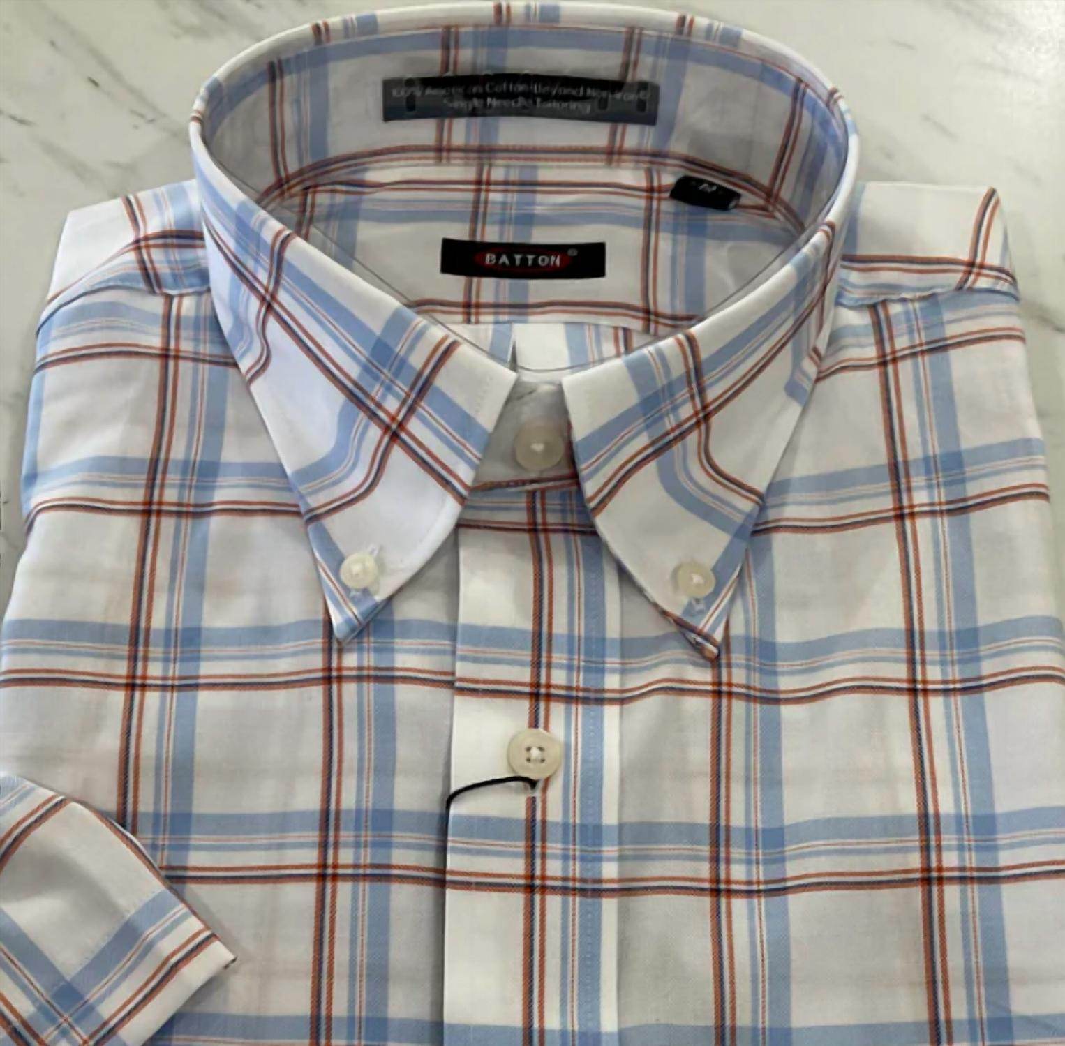 Batton - Men's Abel Short Sleeve Cotton Shirt - Rack Hunt -