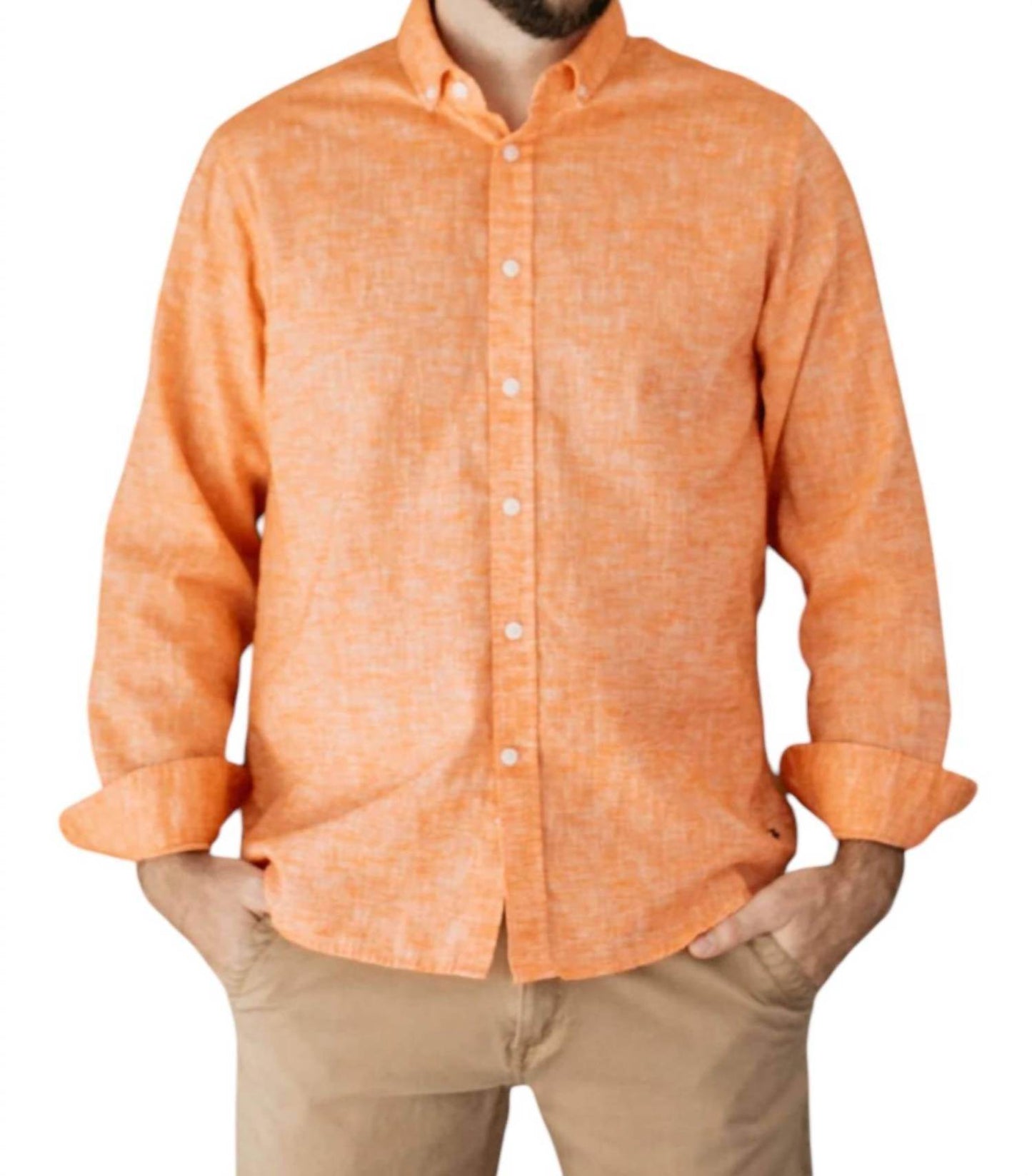 98 Coast Av. - Men's Linen Look Shirt - Rack Hunt -